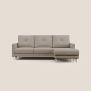 Matisse Divano angolare con sedute scorrevoli in tessuto morbido smacchiabile T17 beige