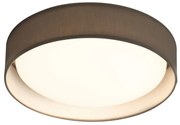 Plafoniera Gianna Tessuto Bianco Policarbonato Grigio Led 25,3W 3000K