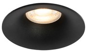 Faretto da incasso smart nero con Wifi GU10 50mm - Gijs