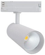 Faro LED 34W per Binario Trifase 38° + 60° Bianco con driver Philips CRI92 Colore Bianco Naturale 4.000K