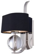 Applique Contemporanea Uptown Gotham Metallo Argento 1 Luce G9 3 Led