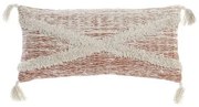 Cuscino DKD Home Decor 60 x 10 x 30 cm Beige Arancio Frange