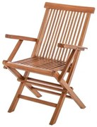 Sedia da giardino Kayla 56 x 60 x 90 cm Naturale teak