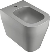 Bidet filomuro Tutto Evo OLYMPIA CERAMICA L 36 x H 42.5 x P 53 cm grigio opaco