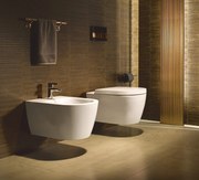 Duravit ME by Starck coppia sanitari sospesi bidet e vaso senza brida con sedile rallentato ceramica bianco opaco