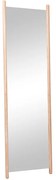 Specchio quadrato in legno naturale 40 x 140 cm
