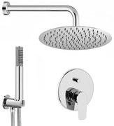 Set doccia braccio 40 cm + soffione 25 cm + miscelatore + kit doccia Eco