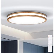 Brilagi - Lampada dimmerabile a LED MOLINA LED/60W/230V 3000-6500K rovere Ø 58 cm + telecomando