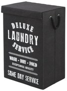 Cesta Portabiancheria stile industry con Strappo in colore Nero