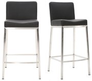 Sgabello design 66cm nero - set di 2 EPSILON