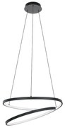 Lampadario Moderno Ruotale Led Alluminio Nero