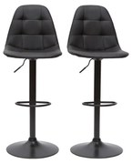 Sgabelli da bar di design regolabili COX nero (set di 2)