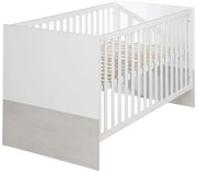 Lettino bianco e grigio chiaro 70x140 cm Julia - Roba