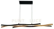 Bloom pendant - effetto legno e metallo nero