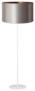 Duolla - Lampada con piedistallo CANNES 1xE27/15W/230V diametro 45 cm argento/rame/bianco