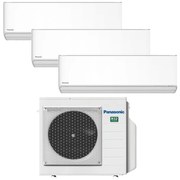 Condizionatore a muro multisplit trial PANASONIC ETHEREA WIFI 18000 BTU 9K 9K 12K classe raffreddamento A+++, classe di riscaldamento A+, bianco