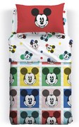 Copriletto Trapuntato in Cotone Mickey Colors Piazza e Mezza