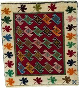 Gabbeh Tappeto persiano 60 x 60 Rosso (Iran) Annodato A Mano