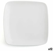 Piatto da pranzo Ariane Vital Square Quadrato Bianco Ceramica 24 x 19 cm (12 Unità)