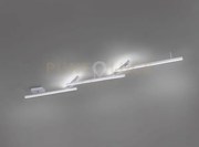 Melby plafoniera led 23w 2200lm, 3000 - 5000k  bacchette acciaio sa...