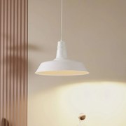 Lindby lampada a sospensione Laylan, bianco, Ø 46 cm, metallo
