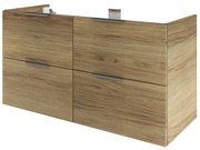 Mobile da bagno sotto lavabo SENSEA Neo lucido L 120 x H 64 x P 48 cm 4 cassetti, lavabo non incluso