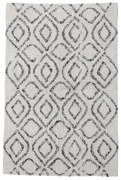 Tappeto bianco/grigio in cotone 90x150 cm Katie – Bloomingville