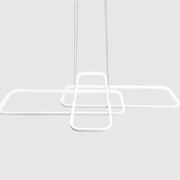 Lampadario LED neoclassico Nata bianco, luce naturale 4300 lumen