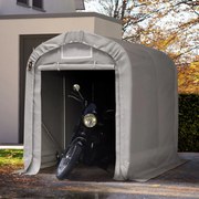 TOOLPORT Tenda garage 1,6x2,4m, Telo in PVC, grigio, senza statica - (67834)