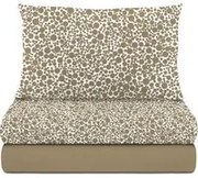 Completo letto singolo pois tortora cotone