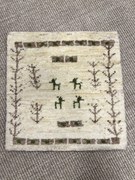 Gabbeh Tappeto persiano 40x40 Beige (Iran) Annodato A Mano