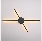 Brilagi - Applique a LED LUGO QUATTRO LED/16W/230V nero