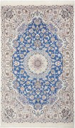 Nain Tappeto 240x150 Blu (Iran) Annodato A Mano