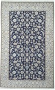 Nain Tappeto persiano 200x320 Blu (Iran) Annodato A Mano