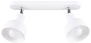 Sollux SL.1314 - Faretto ELBA 2xE27/15W/230V bianco