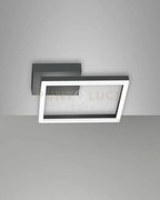 Bard applique antracite nw 1 luce a led 4000k - 22w - 2250 lm dimme...
