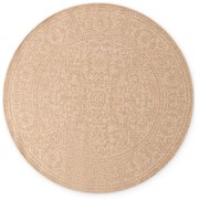 Tappeto da interno/esterno rotondo beige/avorio ø 160 cm Duet Kona – NORTHRUGS