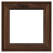 Finestra in PVC noce L 50 x H 50 cm, 1 anta a vasistas