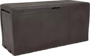 Baule Cassapanca da Esterno 116,4x44,7x57 cm in Resina Keter Samoa Marrone...