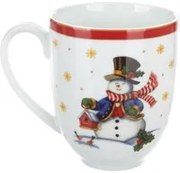 Tazza mug natalizia Pupazzo di Neve 440 ml porcellana