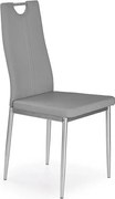 Sedia K202 ecopelle grigia