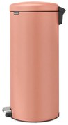 Cestino per la spazzatura color salmone in acciaio con pedale 30 l NewIcon – Brabantia
