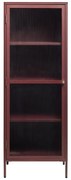 Vetrina rossa in metallo 58x160 cm Bronco - Unique Furniture