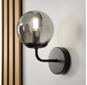 Brilagi - Lampada da parete MALIVA 1xE14/15W/230V nero/fumé