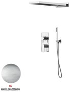 Kit incasso doccia Soffio nickel spazzolato grigio