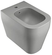 Bidet filomuro Tutto Evo OLYMPIA CERAMICA L 36 x H 42.5 x P 53 cm grigio opaco