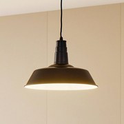 Lindby lampada a sospensione Laylan, nero/bianco, Ø 36 cm, metallo