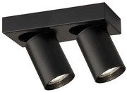 Shilo 7972 - Faretto TARUMI 2xGU10/15W/230V nero