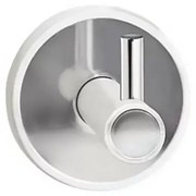Kamalu - Appendino singolo in acciaio inox e dettagli in abs bianco | NICO-B