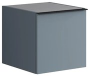 Struttura semi colonna da bagno Pixel 1 anta laccato opaco indaco L 40 x H 40 x P 45.5 cm